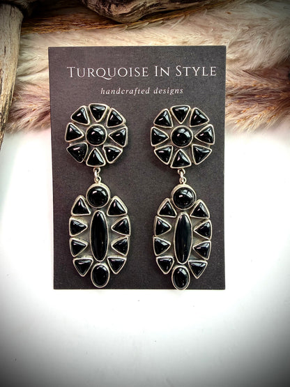 Federico Black Onyx Earrings