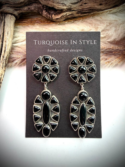Federico Black Onyx Earrings