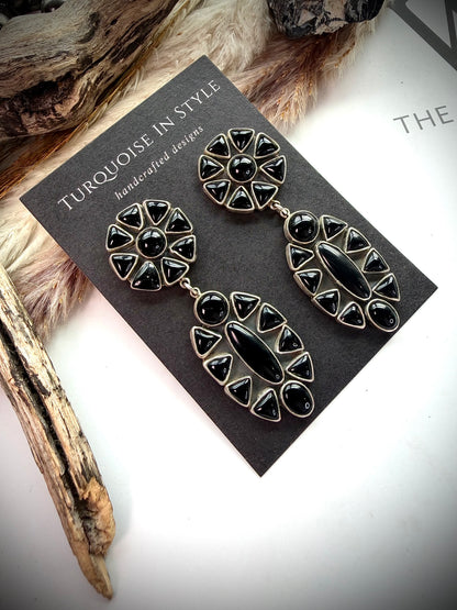 Federico Black Onyx Earrings