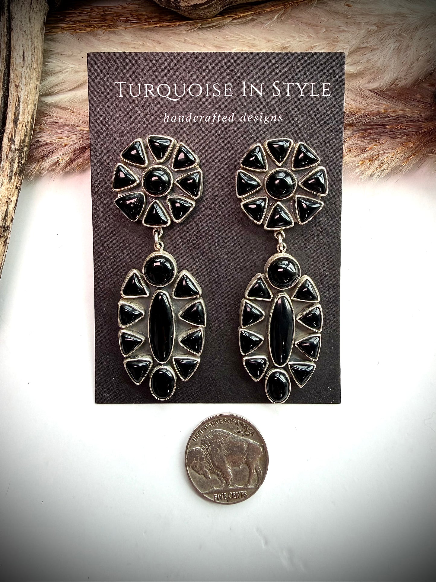 Federico Black Onyx Earrings