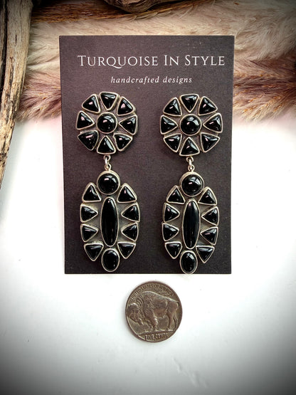 Federico Black Onyx Earrings