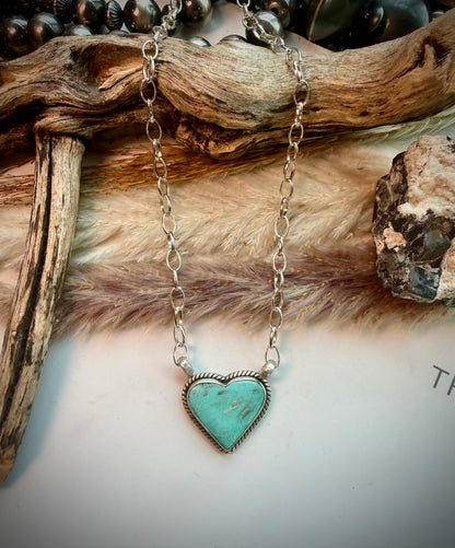 Turquoise Heart Necklace
