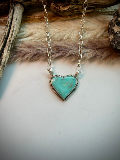 Turquoise Heart Necklace