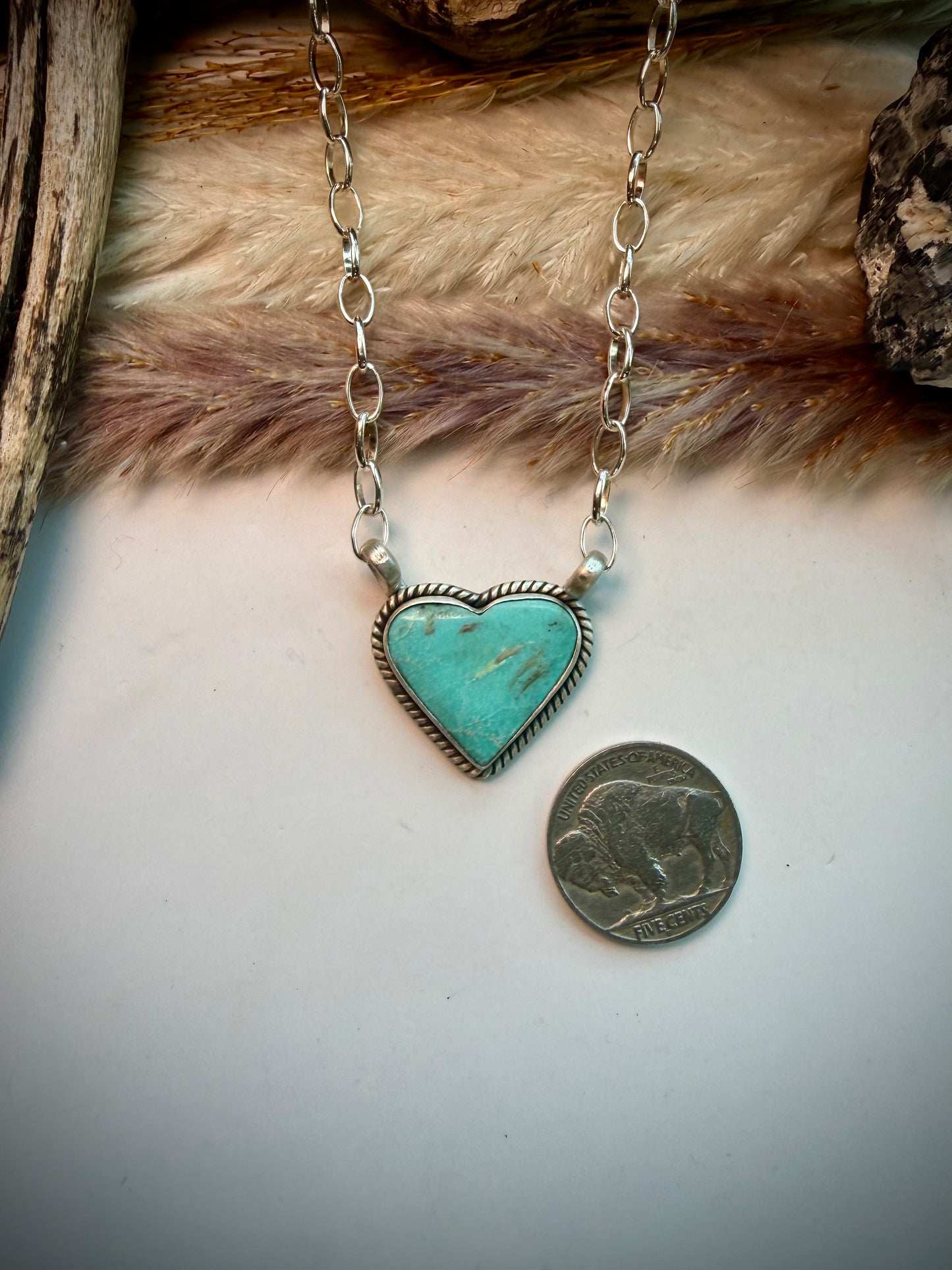 Turquoise Heart Necklace