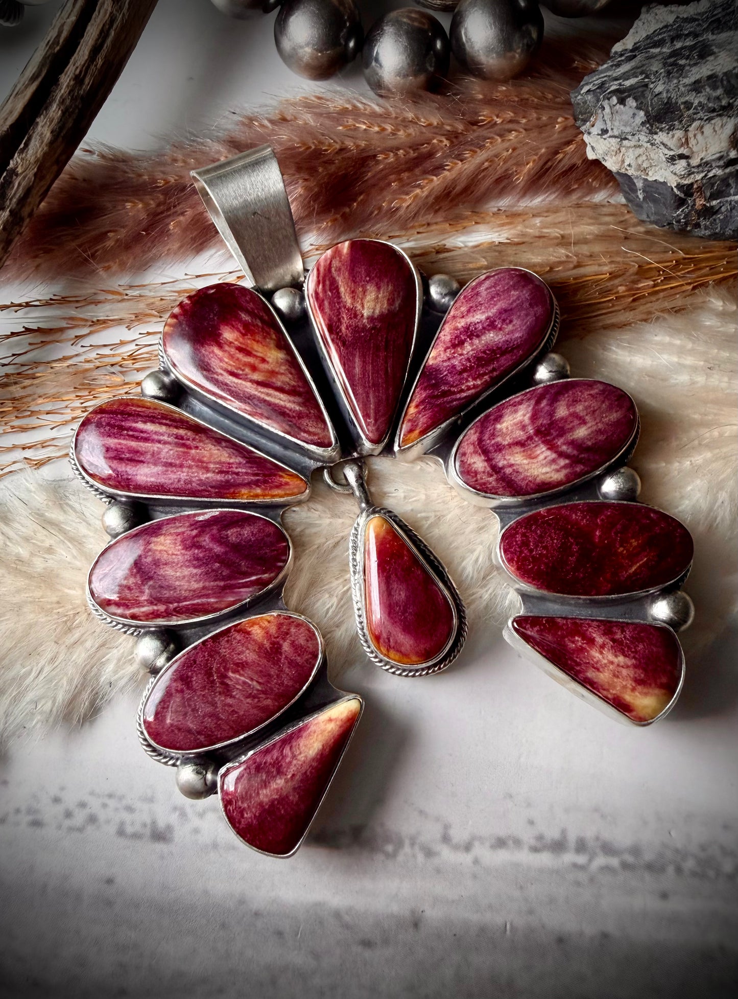 Paul Livingston Purple Spiny Naja Pendant