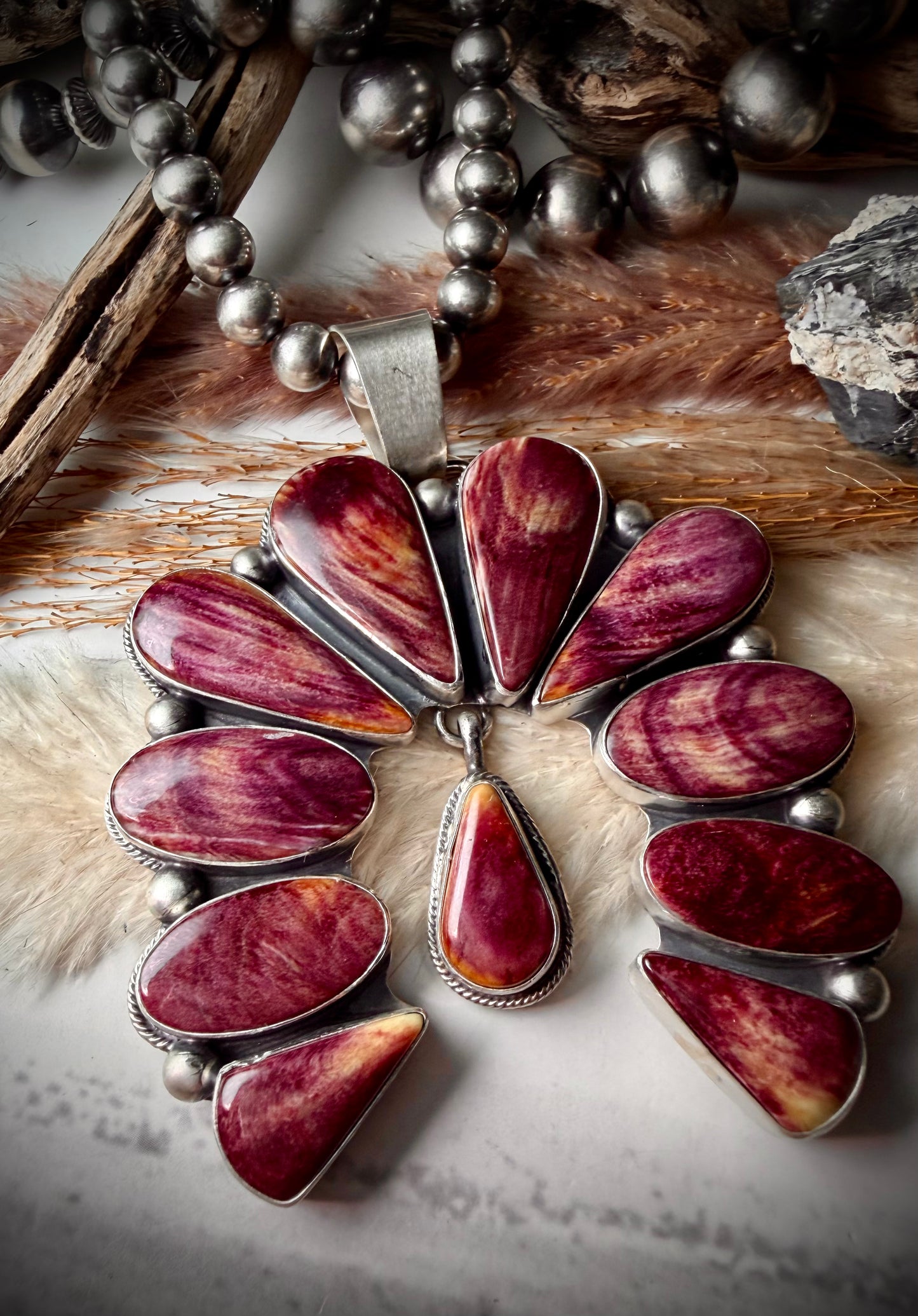 Paul Livingston Purple Spiny Naja Pendant