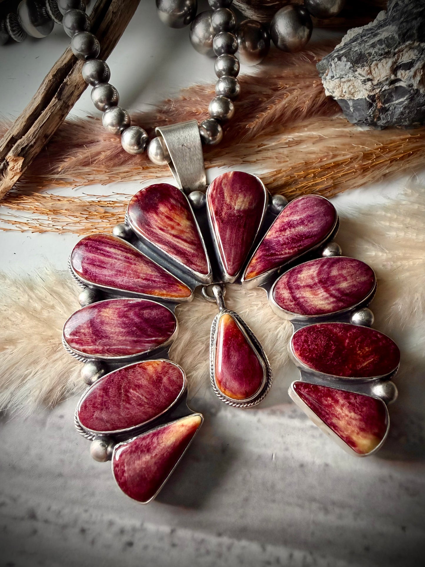 Paul Livingston Purple Spiny Naja Pendant