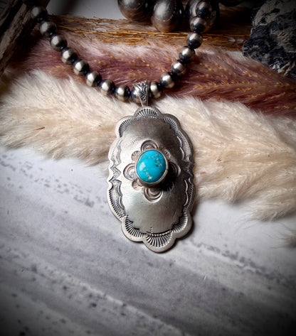Sonoran Rose Concho Pendant