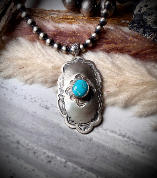 Sonoran Rose Concho Pendant