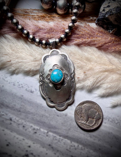 Sonoran Rose Concho Pendant
