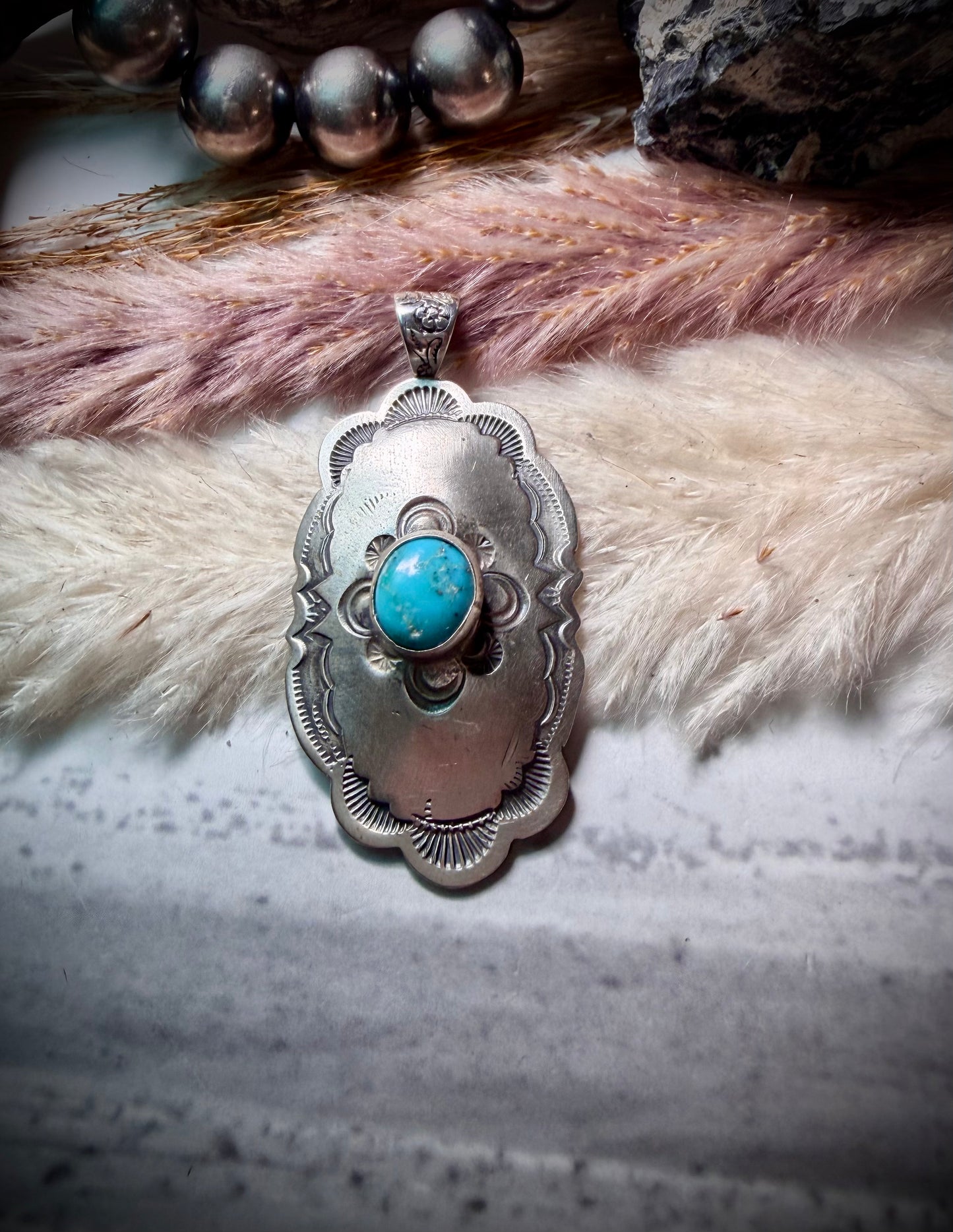 Sonoran Rose Concho Pendant