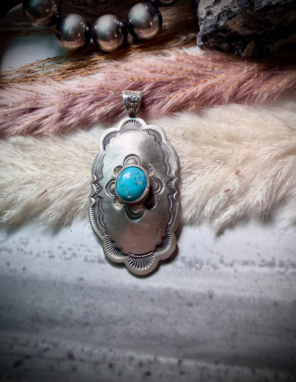 Sonoran Rose Concho Pendant