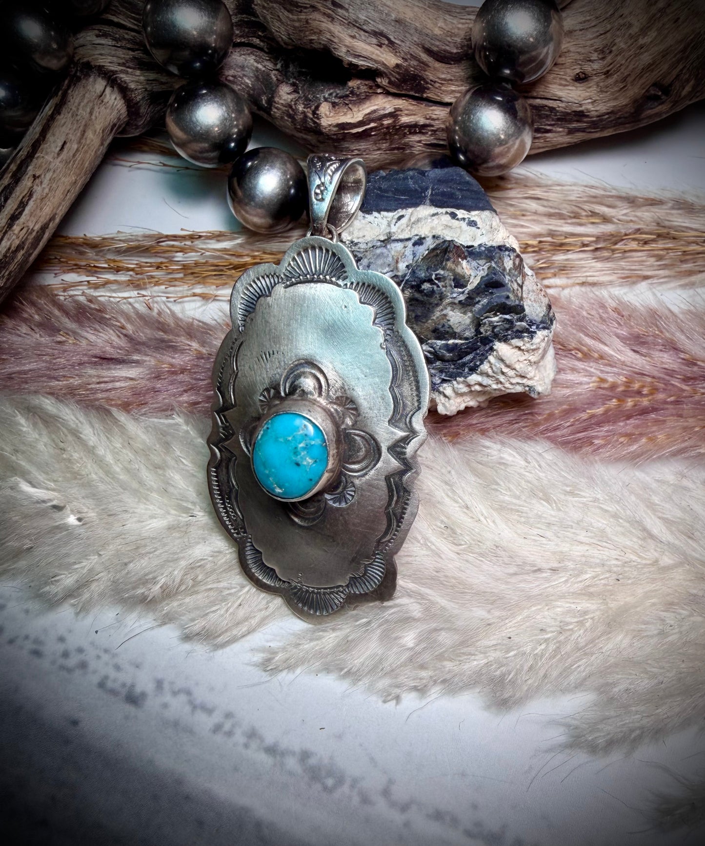 Sonoran Rose Concho Pendant