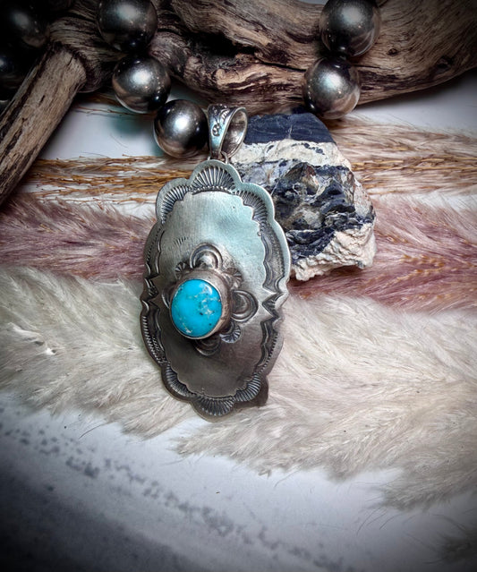 Sonoran Rose Concho Pendant