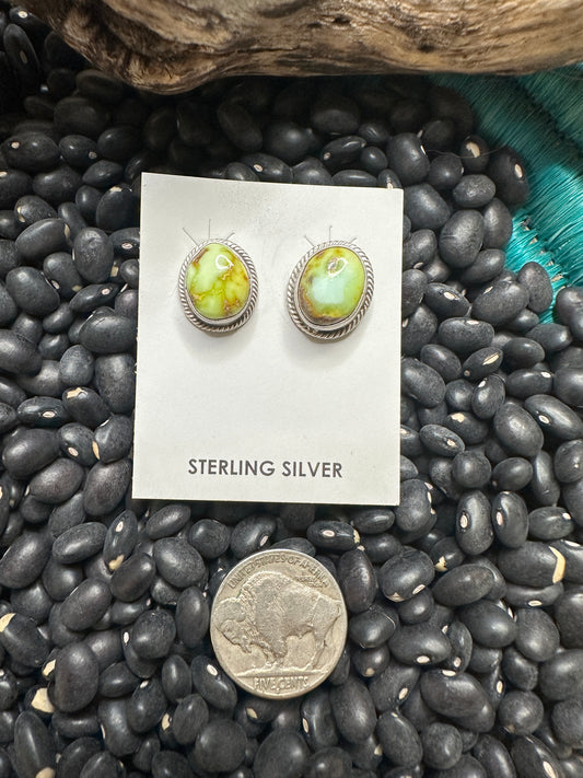 Sheryl Martinez Palomino Oval Stud Earrings