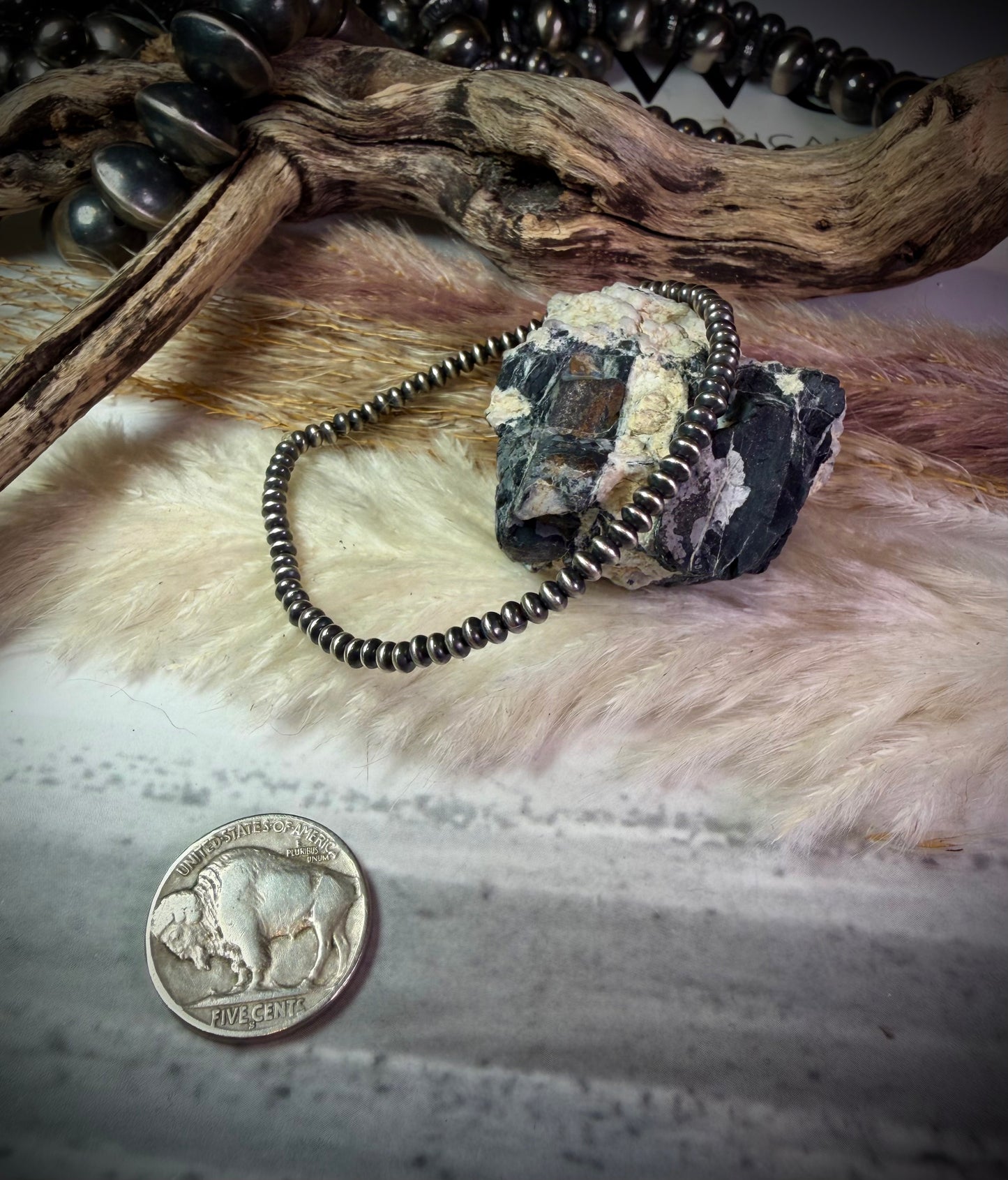 3 mm Saucer Pearl Stretch Bracelets