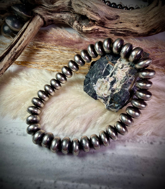 9 mm Saucer Stretch Bracelet