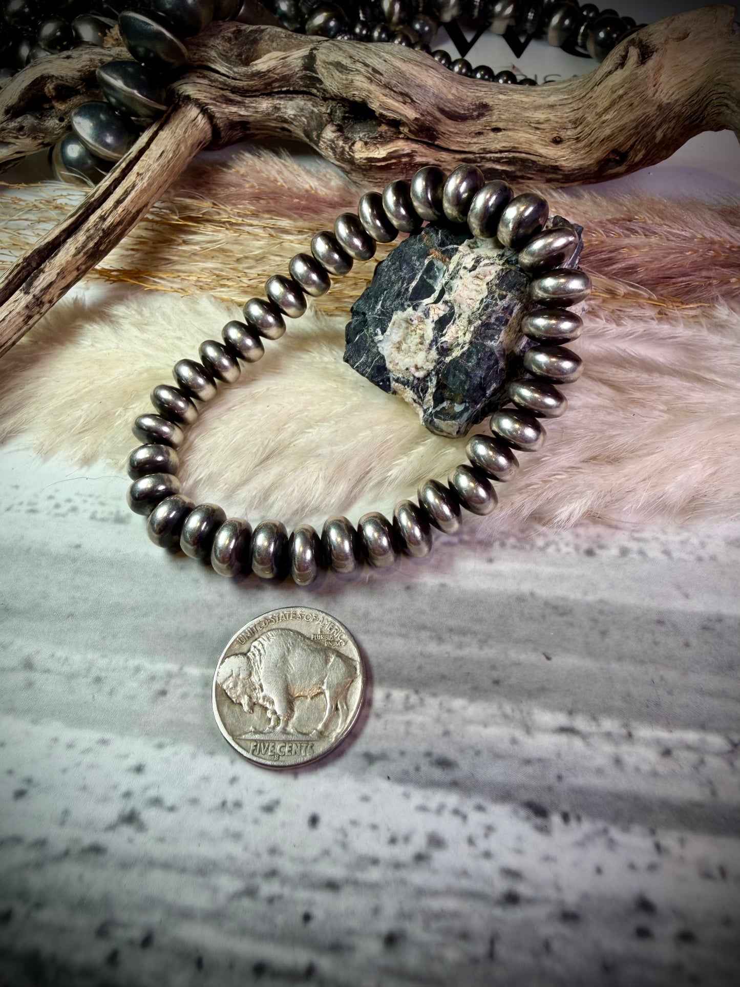 9 mm Saucer Stretch Bracelet