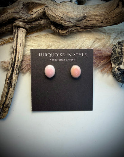 Pink Conch Earrings
