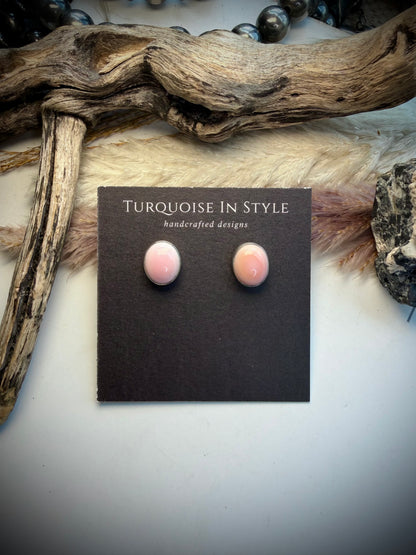Pink Conch Earrings