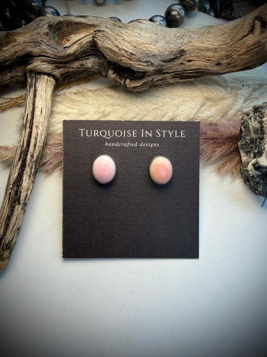 Pink Conch Earrings