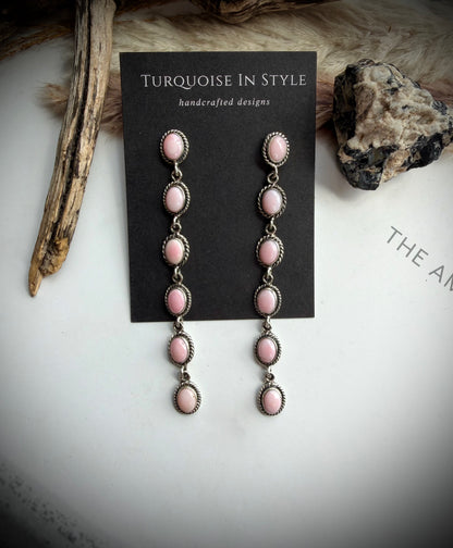 Pink Conch Earrings