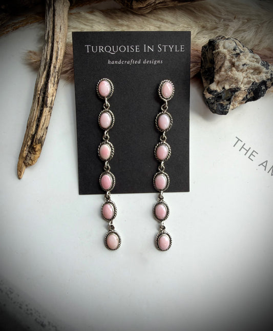 Pink Conch Earrings