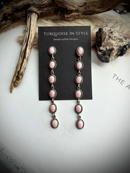 Pink Conch Earrings