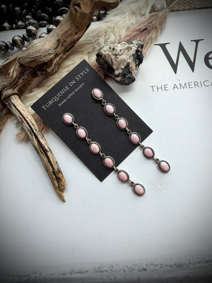 Pink Conch Earrings