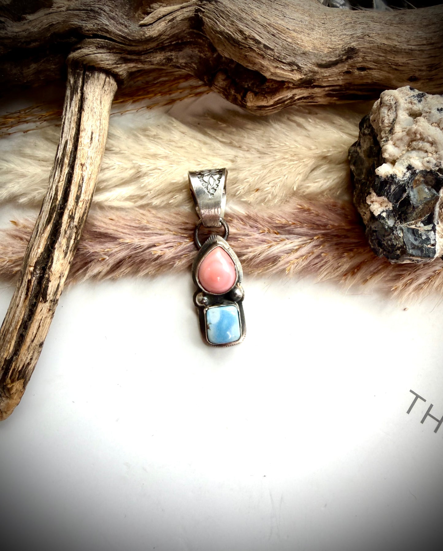 Boyd Ashley Pink Conch & Golden Hills Pendant