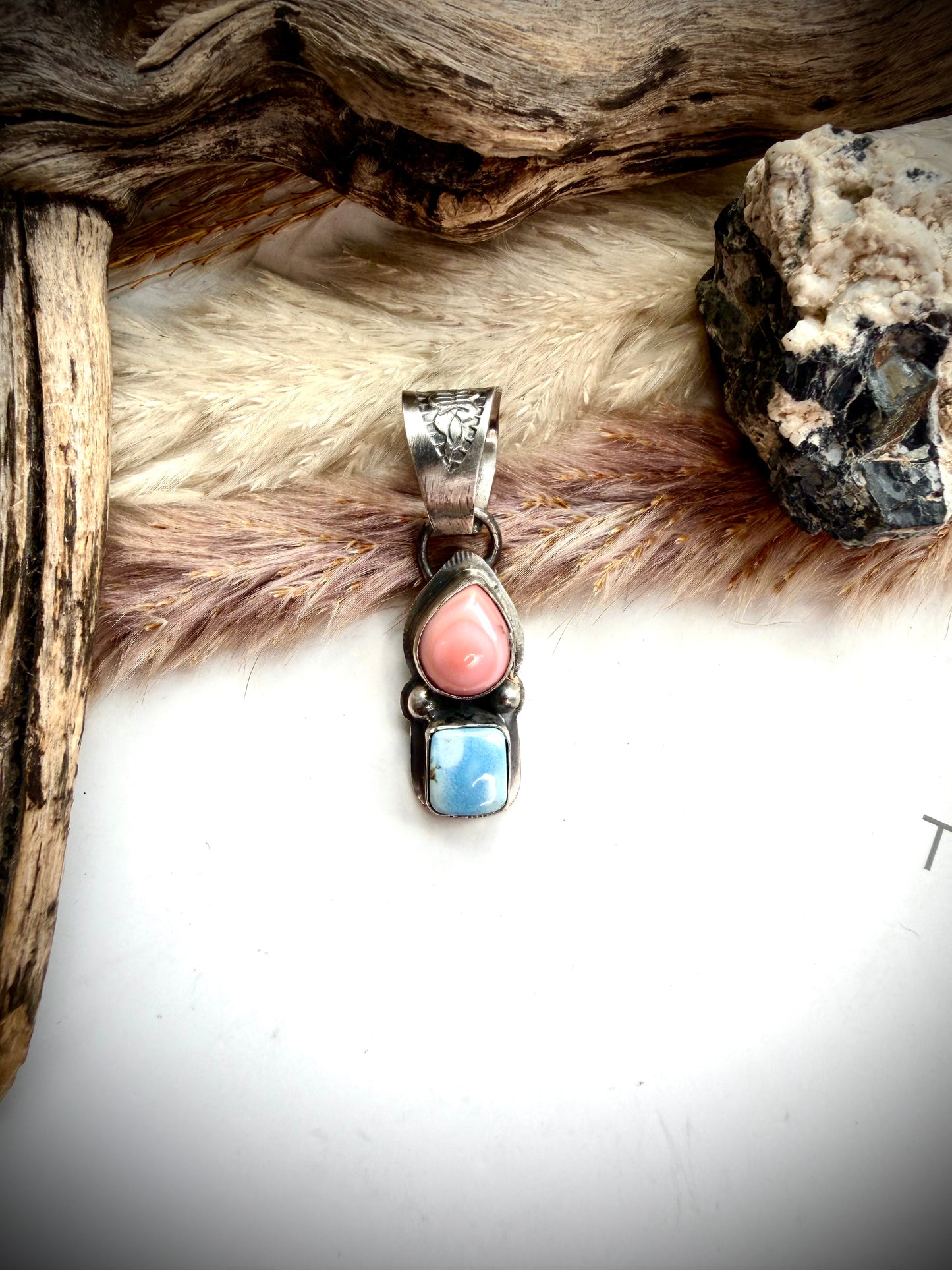 Boyd Ashley Pink Conch & Golden Hills Pendant