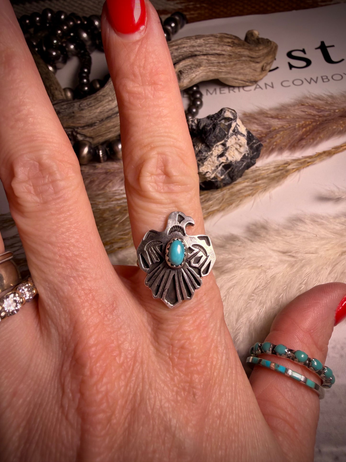 Theresa Smith Thunderbird Ring- multiple sizes
