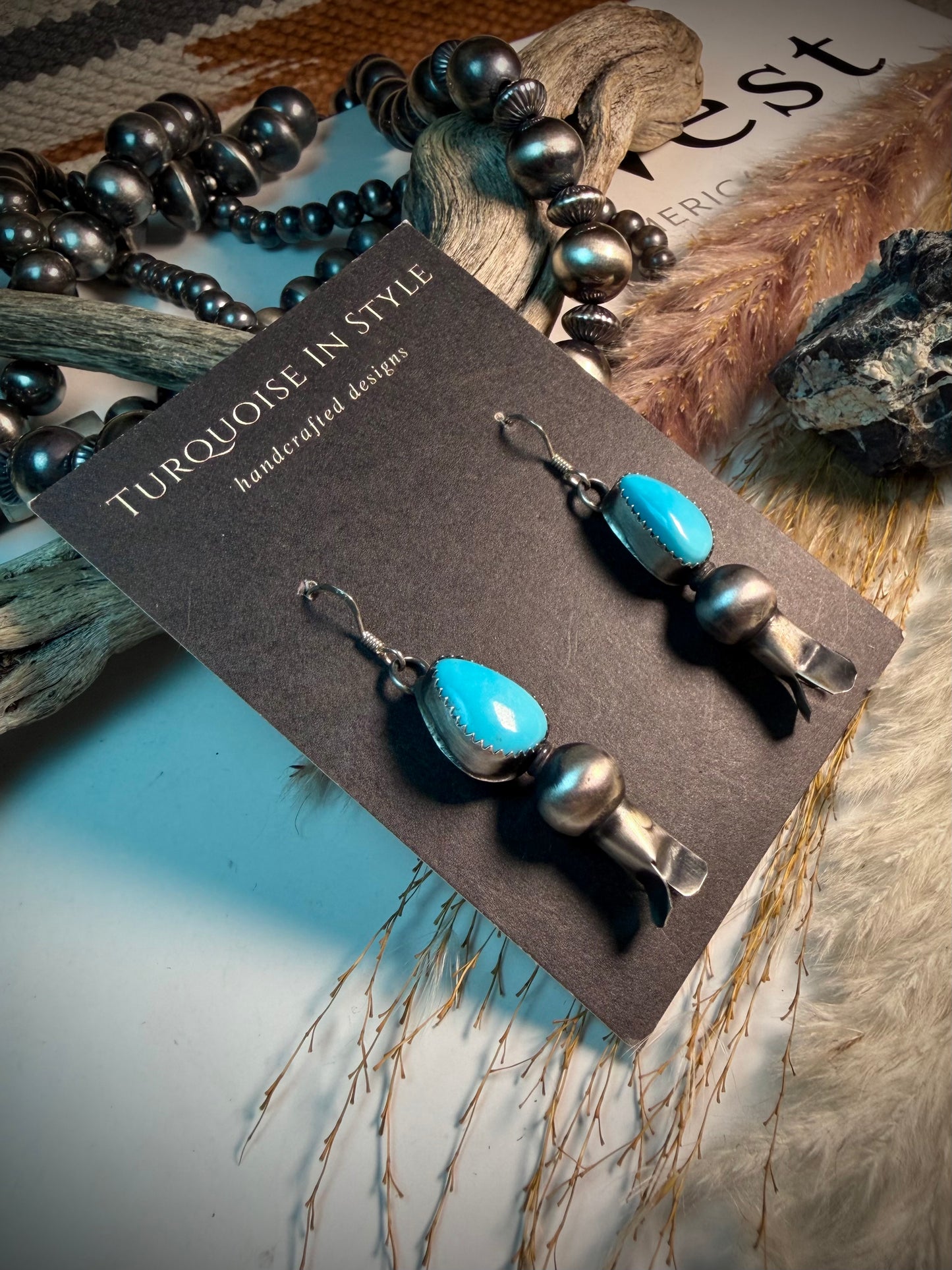 Tia Long Blossom Earrings