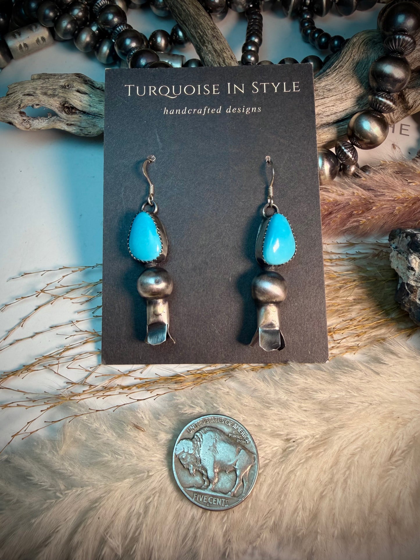 Tia Long Blossom Earrings