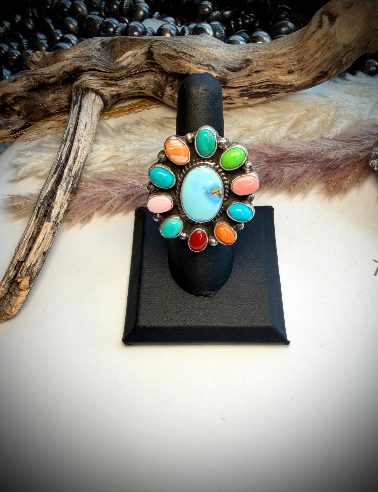 Golden Hills Confetti Ring- Adjustable