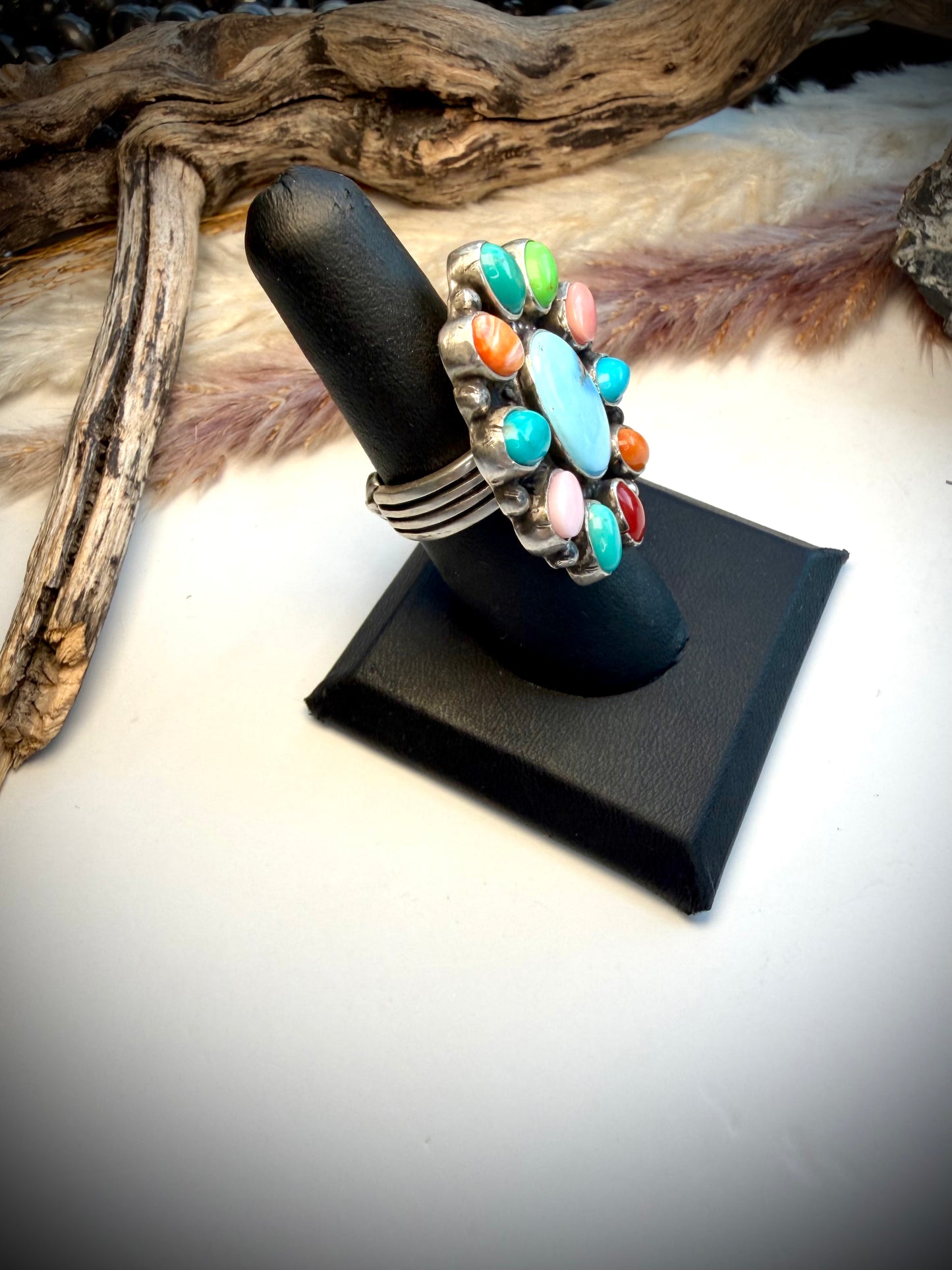 Golden Hills Confetti Ring- Adjustable