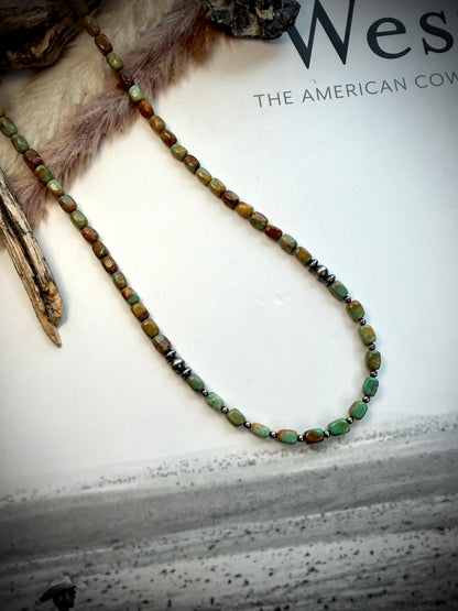 20" Ombre Moody Turquoise Necklace