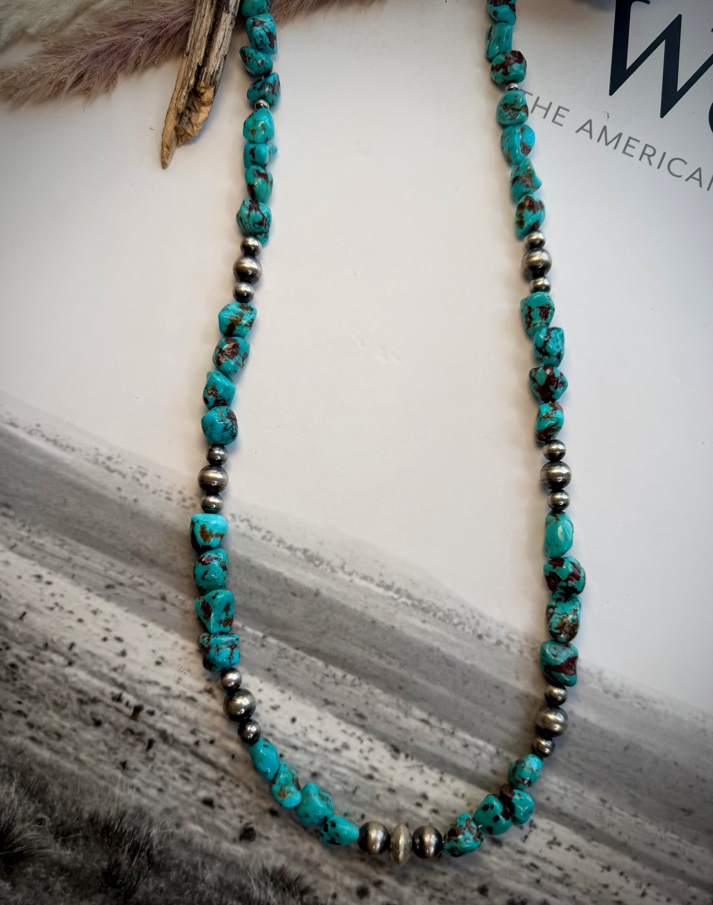 Charlene Little Cloud Mountain Turquoise Beaded Necklace