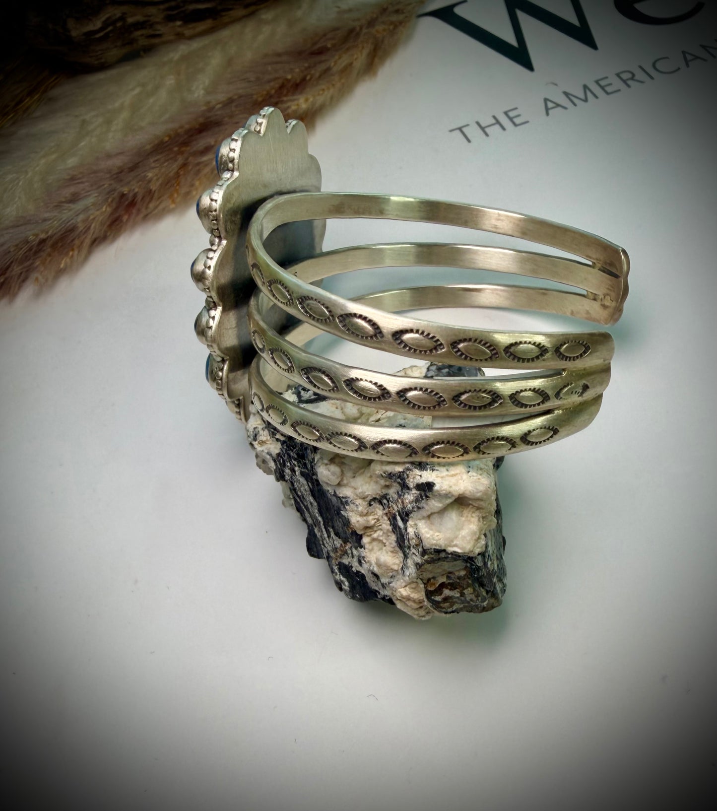 Purple Spiny & Lapis Cuff