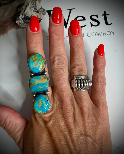 Tyrone Turquoise Ella Peter Ring- Size 9 1/2