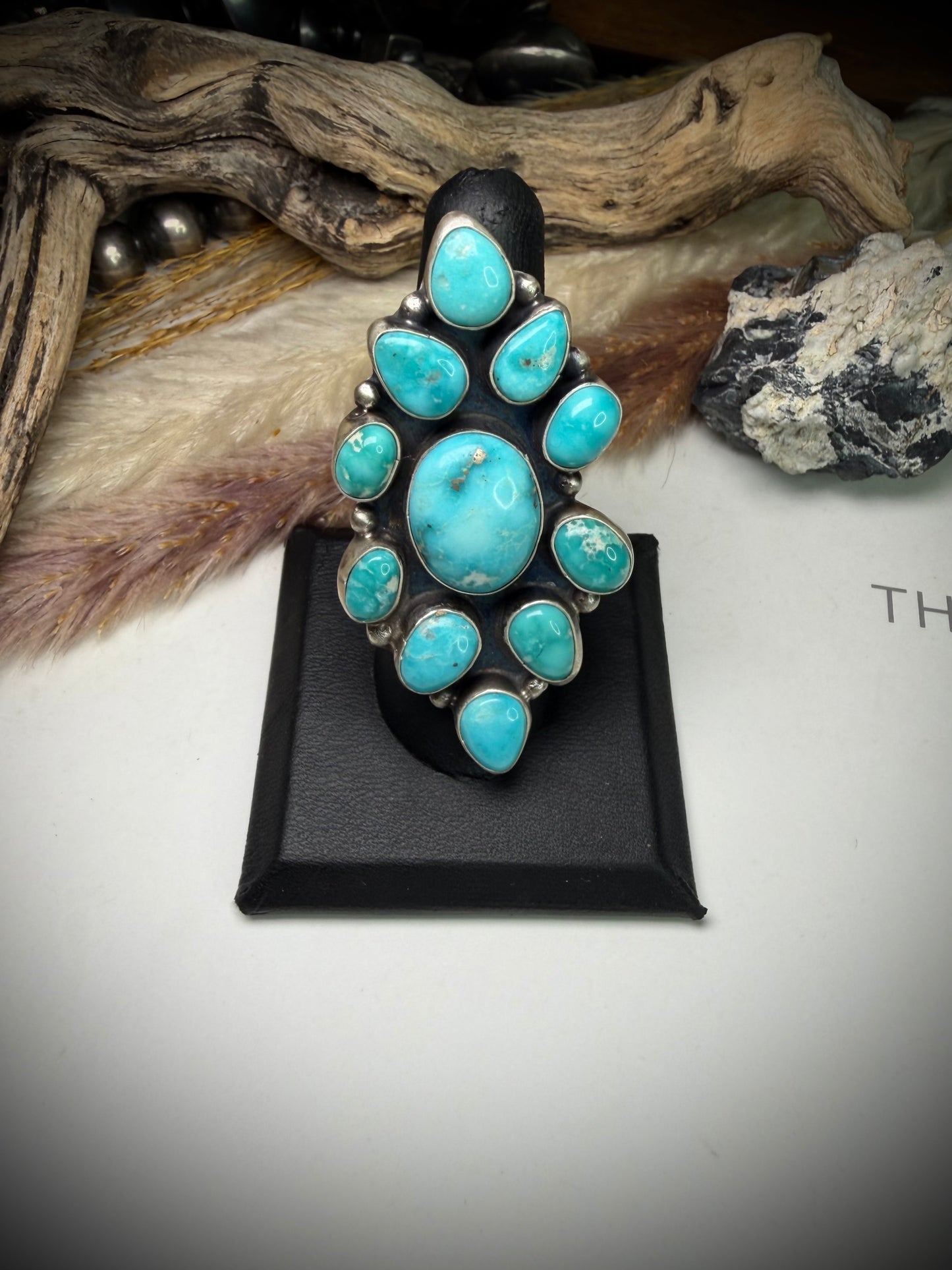 Whitewater Turquoise Ella Peter Ring- Size 7 1/2