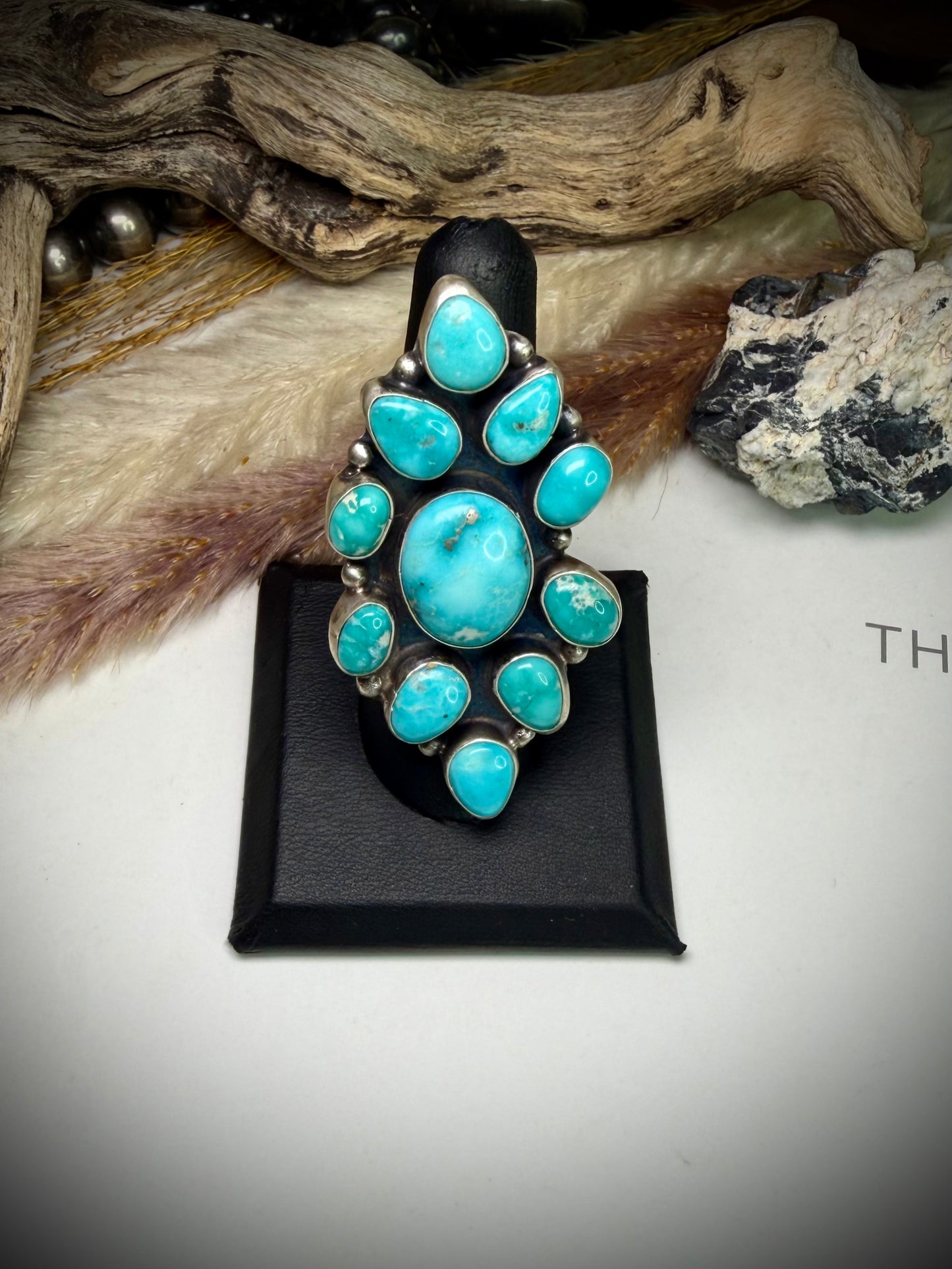 Whitewater Turquoise Ella Peter Ring- Size 7 1/2