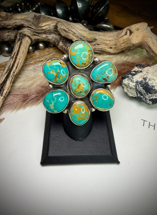 Rosyton Turquoise Ella Peter Ring- Size 7