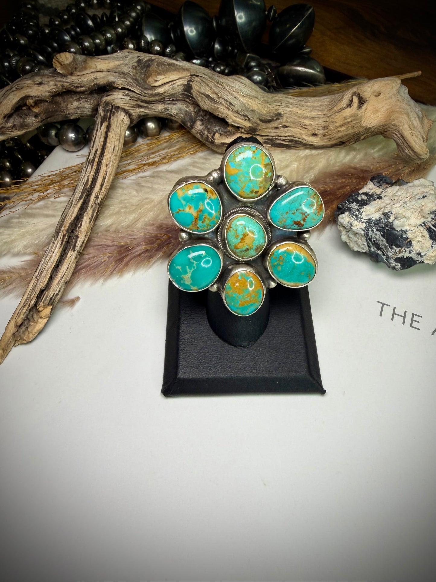 Rosyton Turquoise Ella Peter Ring- Size 7