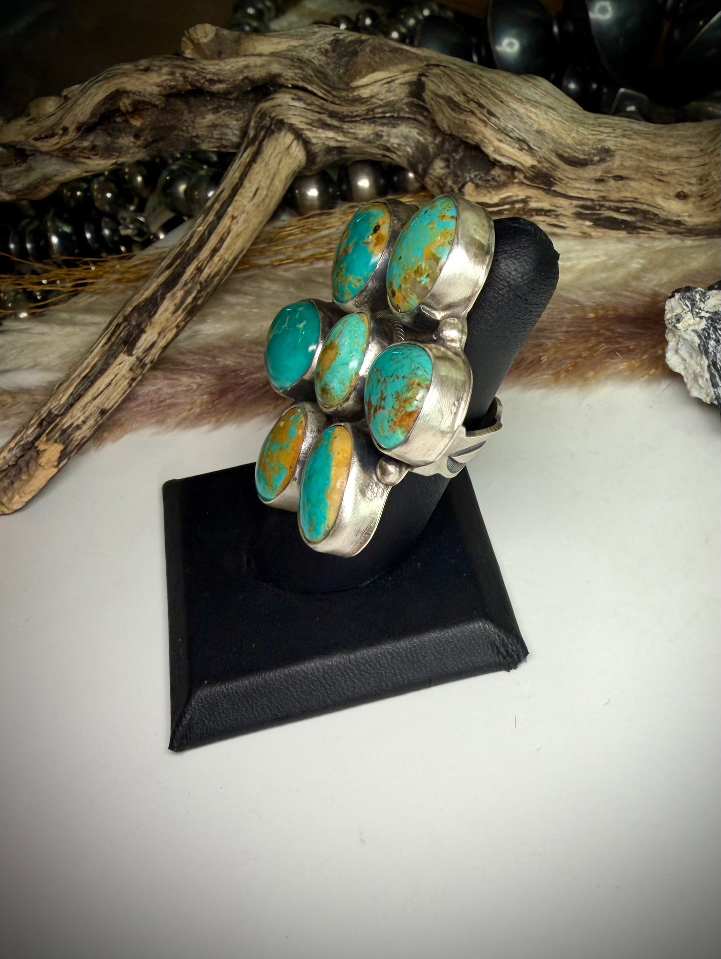 Rosyton Turquoise Ella Peter Ring- Size 7