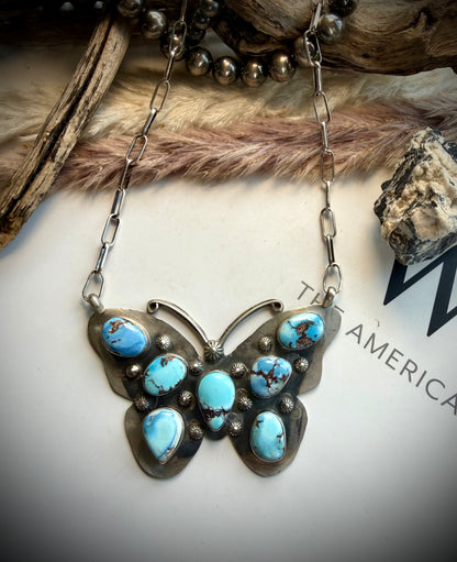 Golden Hills Butterfly Necklace