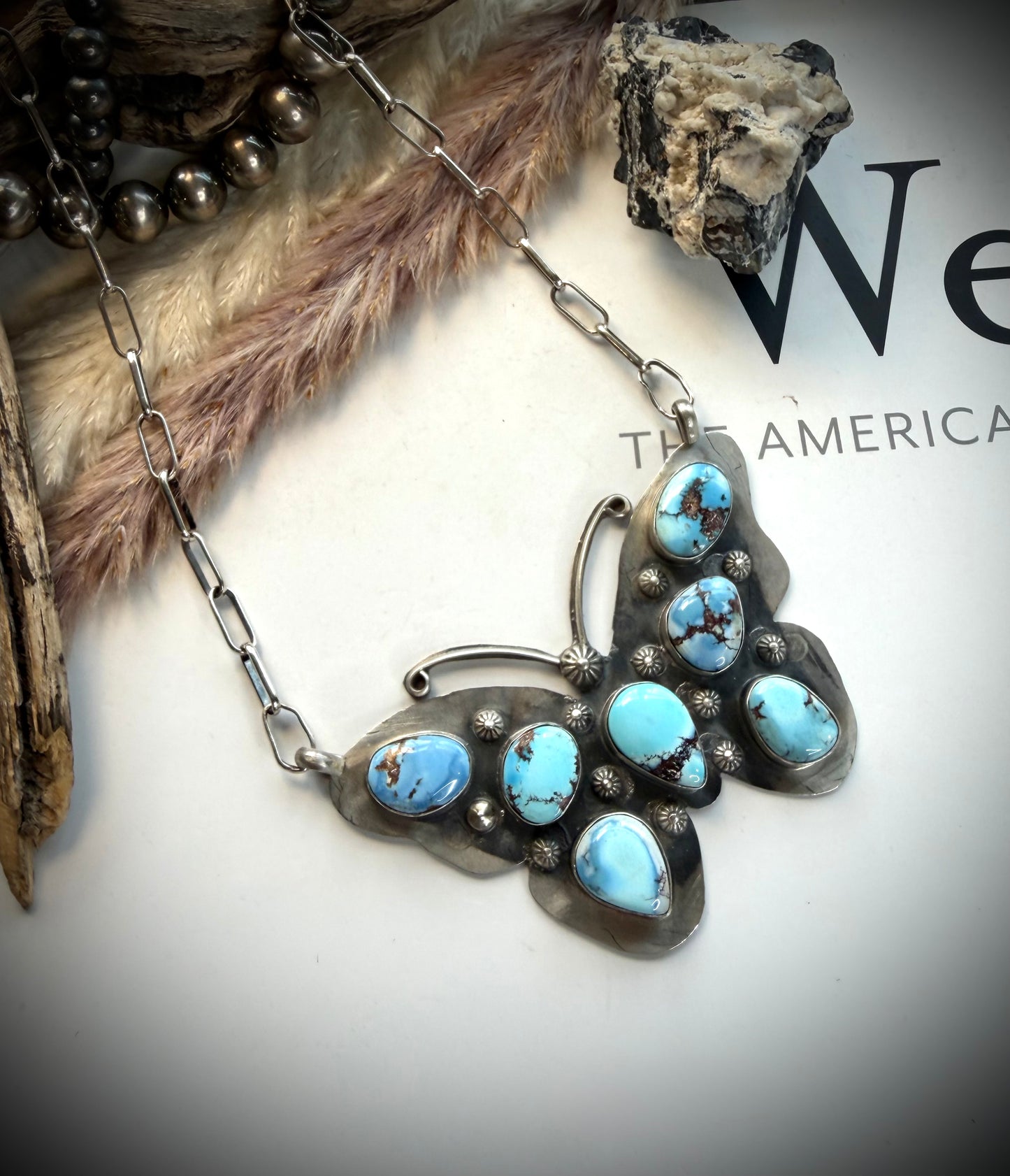 Golden Hills Butterfly Necklace