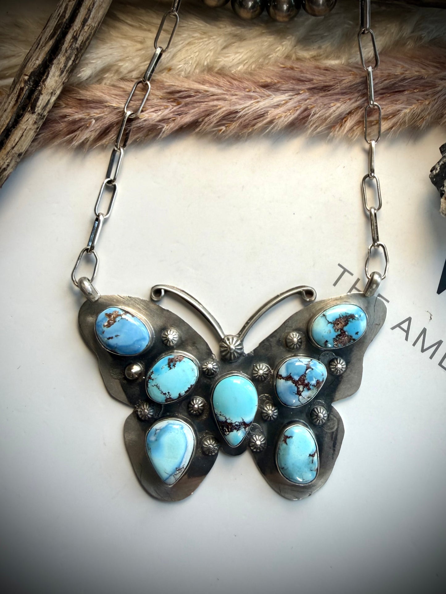 Golden Hills Butterfly Necklace