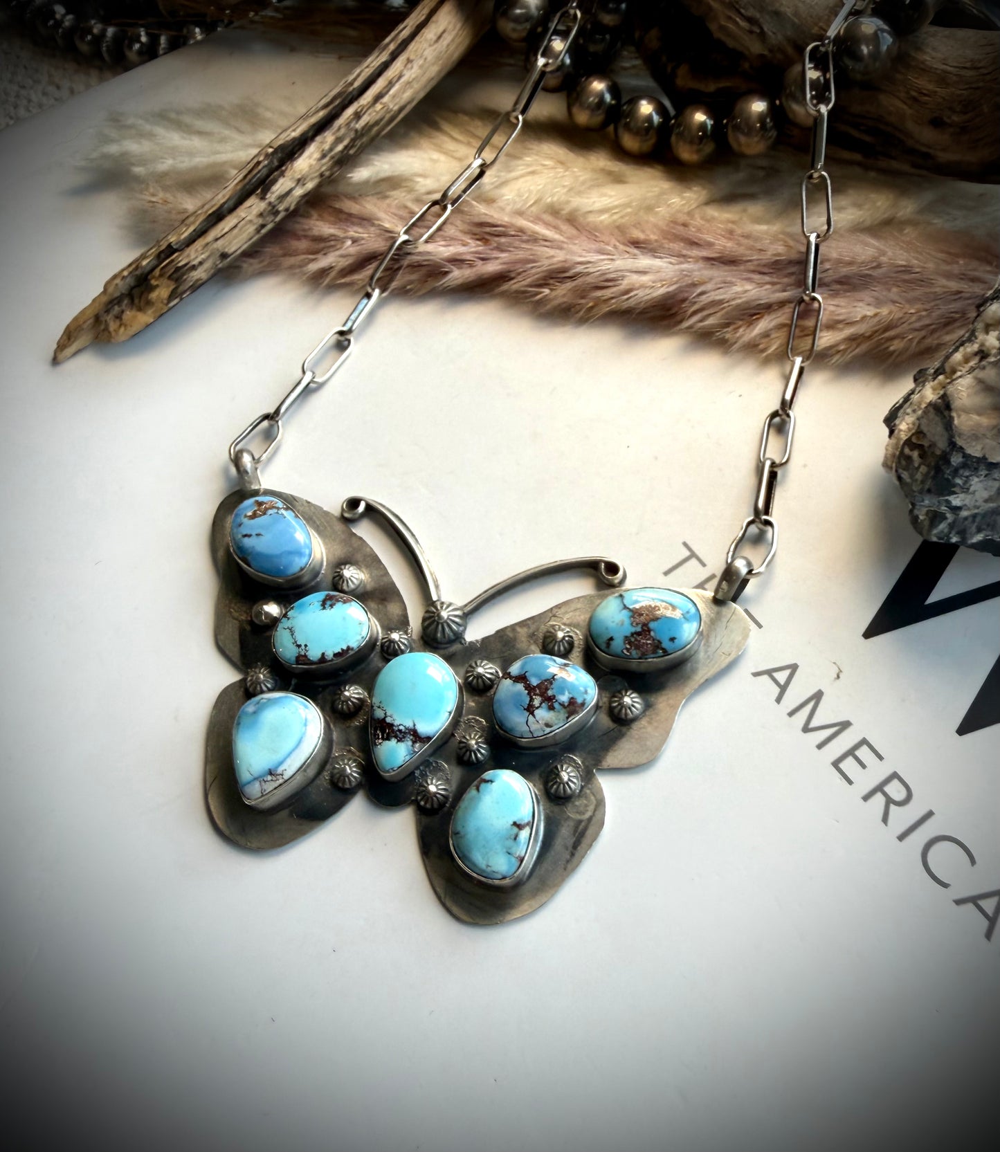 Golden Hills Butterfly Necklace