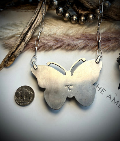 Golden Hills Butterfly Necklace